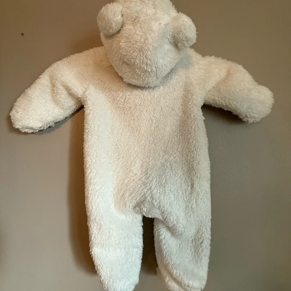 Carter's Soft White Fleece Footie